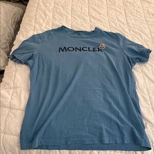 Moncler Light Blue Short Sleeve Tee